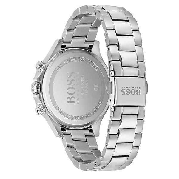 Hugo Boss Women’s Quartz Silver Stainless Steel Black Dial 38mm Watch 1502593