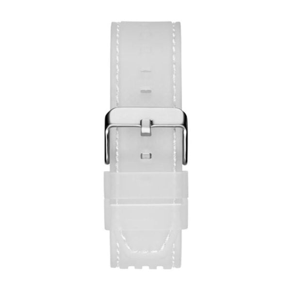 Guess Men’s Quartz White Silicone Strap Multi Colour Dial 44mm Watch GW0499G3