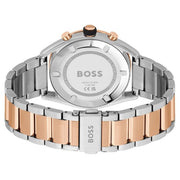 Hugo Boss Men’s Quartz Two-tone Stainless Steel Blue Dial 44mm Watch 1514026