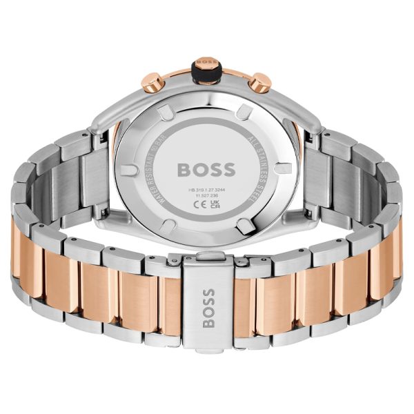 Hugo Boss Men’s Quartz Two-tone Stainless Steel Blue Dial 44mm Watch 1514026