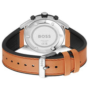 Hugo Boss Men’s Quartz Orange Hybrid Strap Black Dial 44mm Watch 1514025