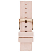 Guess Women’s Quartz Pink Silicone Strap Rose Gold Dial 38mm Watch GW0407L3
