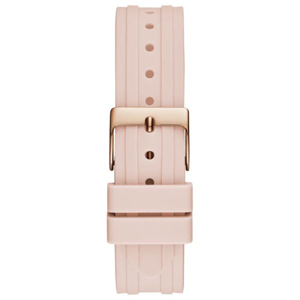 Guess Women’s Quartz Pink Silicone Strap Rose Gold Dial 38mm Watch GW0407L3