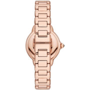 Emporio Armani Women’s Quartz Rose Gold Stainless Steel Brown Dial 32mm Watch AR11570