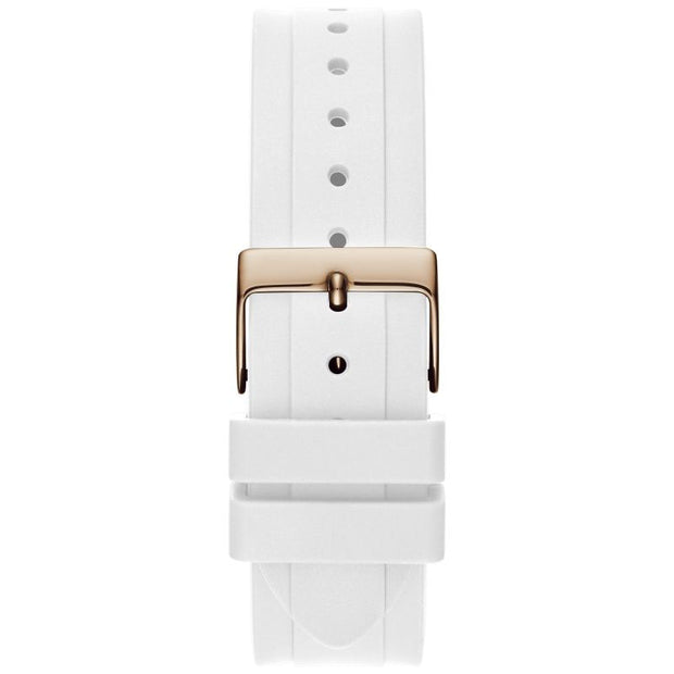 Guess Women’s Quartz White Silicone Strap White Dial 36mm Watch GW0257L2