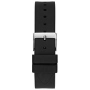 Guess Women’s Quartz Black Silicone Strap Silver Dial 40mm Watch GW0619L1