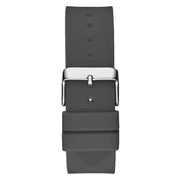 Guess Men’s Quartz Grey Silicone Strap Navy Blue Dial 43mm Watch GW0203G9
