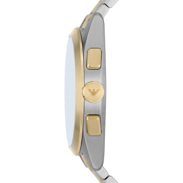 Emporio Armani Men’s Quartz Two Tone Stainless Steel Green Dial 43mm Watch AR11511