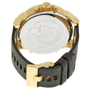 Diesel Men’s Quartz Black Leather Strap Black Dial 57mm (Four Time Zone) Watch DZ7371