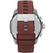 Diesel Men’s Quartz Brown Leather Strap Grey Dial 59mm Watch DZ4290