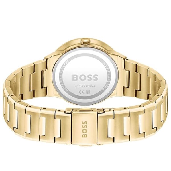 Hugo Boss Women’s Quartz Gold Stainless Steel Green Dial 34mm Watch 1502649