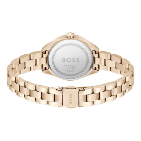 Hugo Boss Women’s Quartz Rose Gold Stainless Steel Sage Red Dial 32mm Watch 1502728