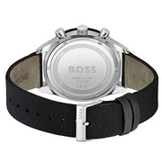 Hugo Boss Men’s Quartz Black Leather Strap Green Dial 44mm Watch 1513936