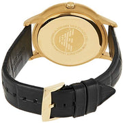 Emporio Armani Men’s Quartz Leather Strap Grey Dial 43mm Watch AR11049