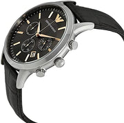 Emporio Armani Men’s Chronograph Quartz Leather Strap Grey Dial 43mm Watch AR2513