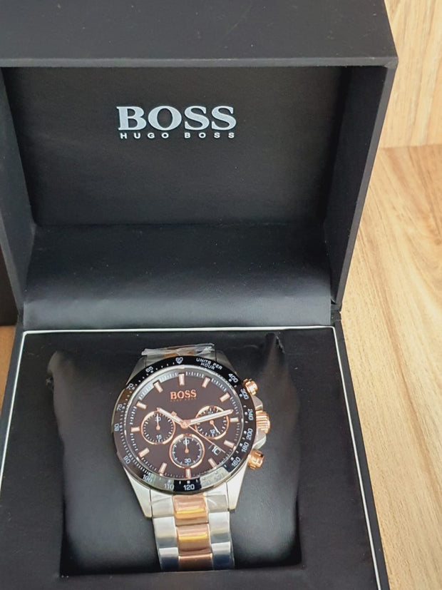 Hugo Boss Men’s Analog Stainless Steel Black Dial 45mm Watch 1513757
