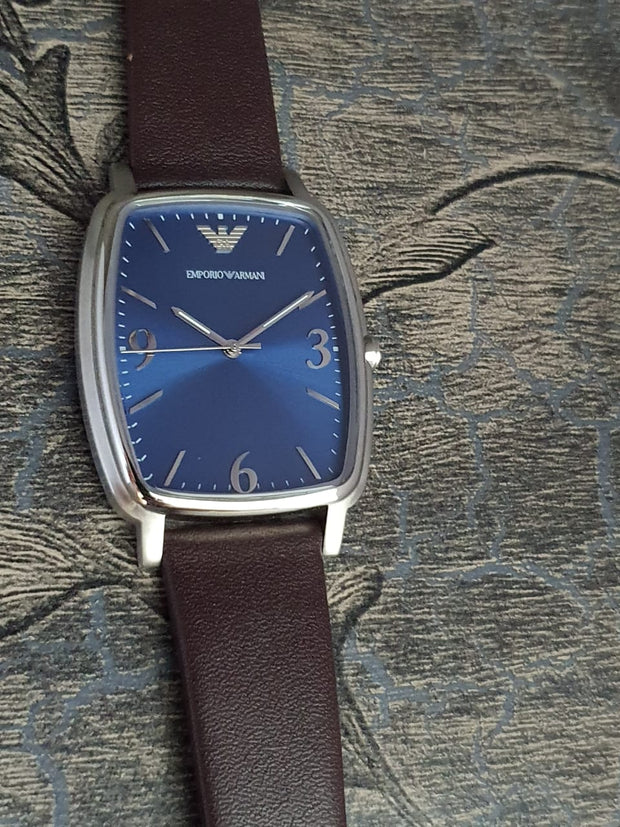 Emporio Armani Men’s Leather Band 37mm Watch AR2491