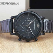 Emporio Armani Men’s Quartz Stainless Steel Black Dial 46mm Watch AR1895