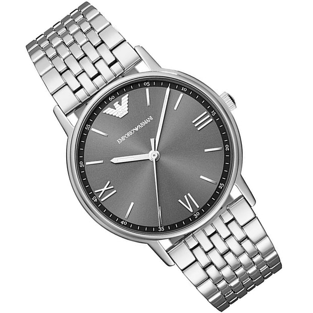 Emporio Armani Men’s Quartz Stainless Steel Grey Dial 41mm Watch AR11068