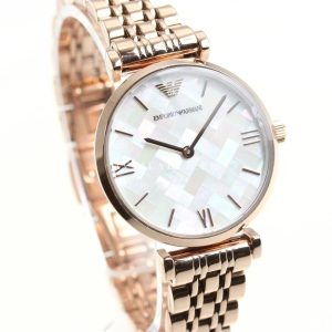 Emporio Armani Women’s Analog Stainless Steel Mother of Pearl Dial 32mm Watch AR11110