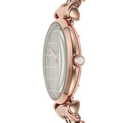 Emporio Armani Women’s Quartz Rose Gold Stainless Steel Mother Of Pearl Dial 32mm Watch AR11385