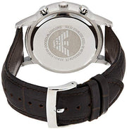 Emporio Armani Men’s Chronograph Quartz Leather Strap Grey Dial 43mm Watch AR2513