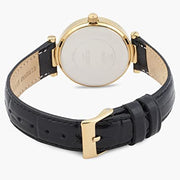 Guess Women’s Quartz Leather Strap Gold Dial 30mm Watch W0838L1
