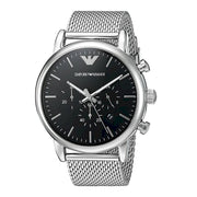 Emporio Armani Men’s Quartz Stainless Steel Black Dial 46mm Watch AR8032