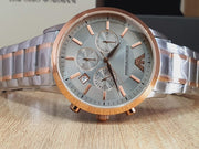 Emporio Armani Men’s Quartz Stainless Steel Gray Dial 43mm Watch AR11077