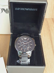 Emporio Armani Men’s Chronograph Quartz Stainless Steel Black Dial 47mm Watch AR1451