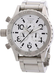 Nixon Men's A037-100 Stainless-Steel Analog White Dial Watch