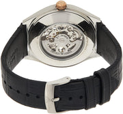Emporio Armani Men’s Automatic Leather Strap White Dial 43mm Watch AR60018