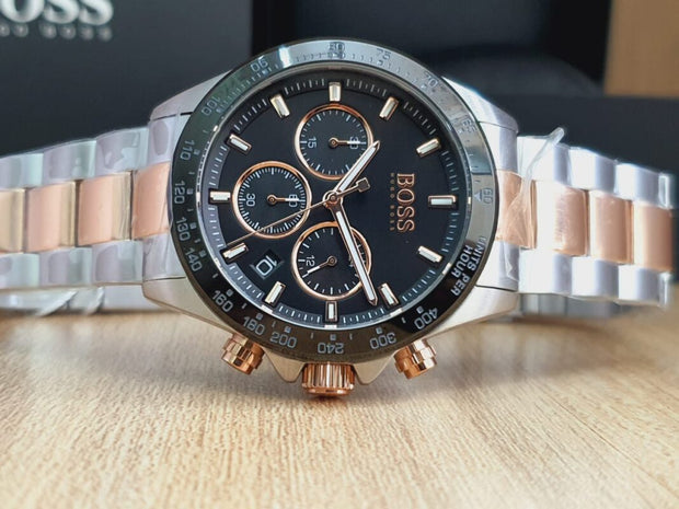 Hugo Boss Men’s Analog Stainless Steel Black Dial 45mm Watch 1513757
