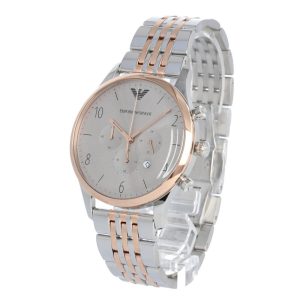 Emporio Armani Men’s Quartz Stainless Steel Grey Dial 43mm Watch AR1864
