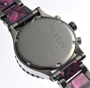 42-20 chronograph gunmetal velvet unisex watch women's watch a037-1345