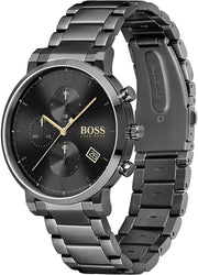 Hugo Boss Men’s Chronograph Quartz Stainless Steel Black Dial 43mm Watch 1513780