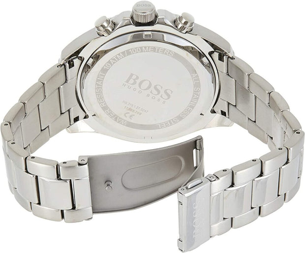 Hugo Boss Men’s Chronograph Quartz Stainless Steel Blue Dial 44mm Watch 1513704