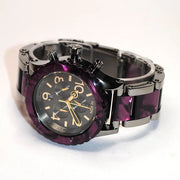 42-20 chronograph gunmetal velvet unisex watch women's watch a037-1345