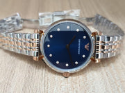 Emporio Armani Women’s Quartz Stainless Steel Blue Dial 32mm Watch AR11092
