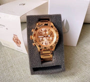 42-20 chronograph rose dial rose gold-tone men's watch men's watch a037-897