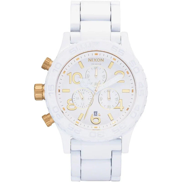 42-20 chrono chronograph white dial men's watch men's watch a037-1035