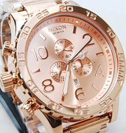 42-20 chronograph rose dial rose gold-tone men's watch men's watch a037-897