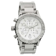 42-20 chrono high polish white silver men's watch men's watch a037-945