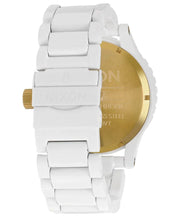 51-30 chronograph white ion-plated men's watch a083-1035