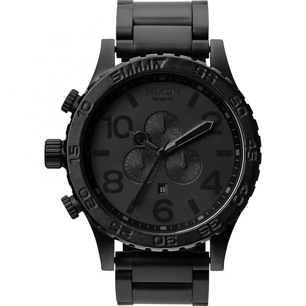 51-30 chronograph gunmetal dial men's watch a083-1062