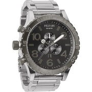 51-30 chrono silver gunmetal men's watch a083-1762