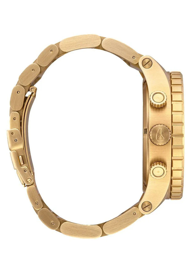 51-30 chrono stainless steel gold tone men's watch a083-502