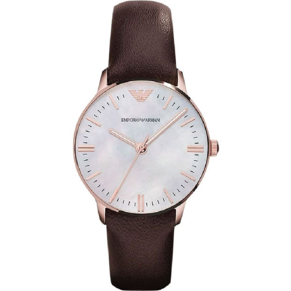 Emporio Armani Women’s Stainless Steel Mother of pearl Dial 32mm Watch AR1601