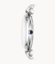 Emporio Armani Women’s Analog Stainless Steel Dark Blue Dial 32mm Watch AR11091