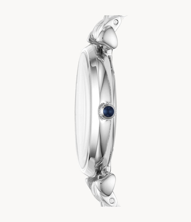 Emporio Armani Women’s Analog Stainless Steel Dark Blue Dial 32mm Watch AR11091